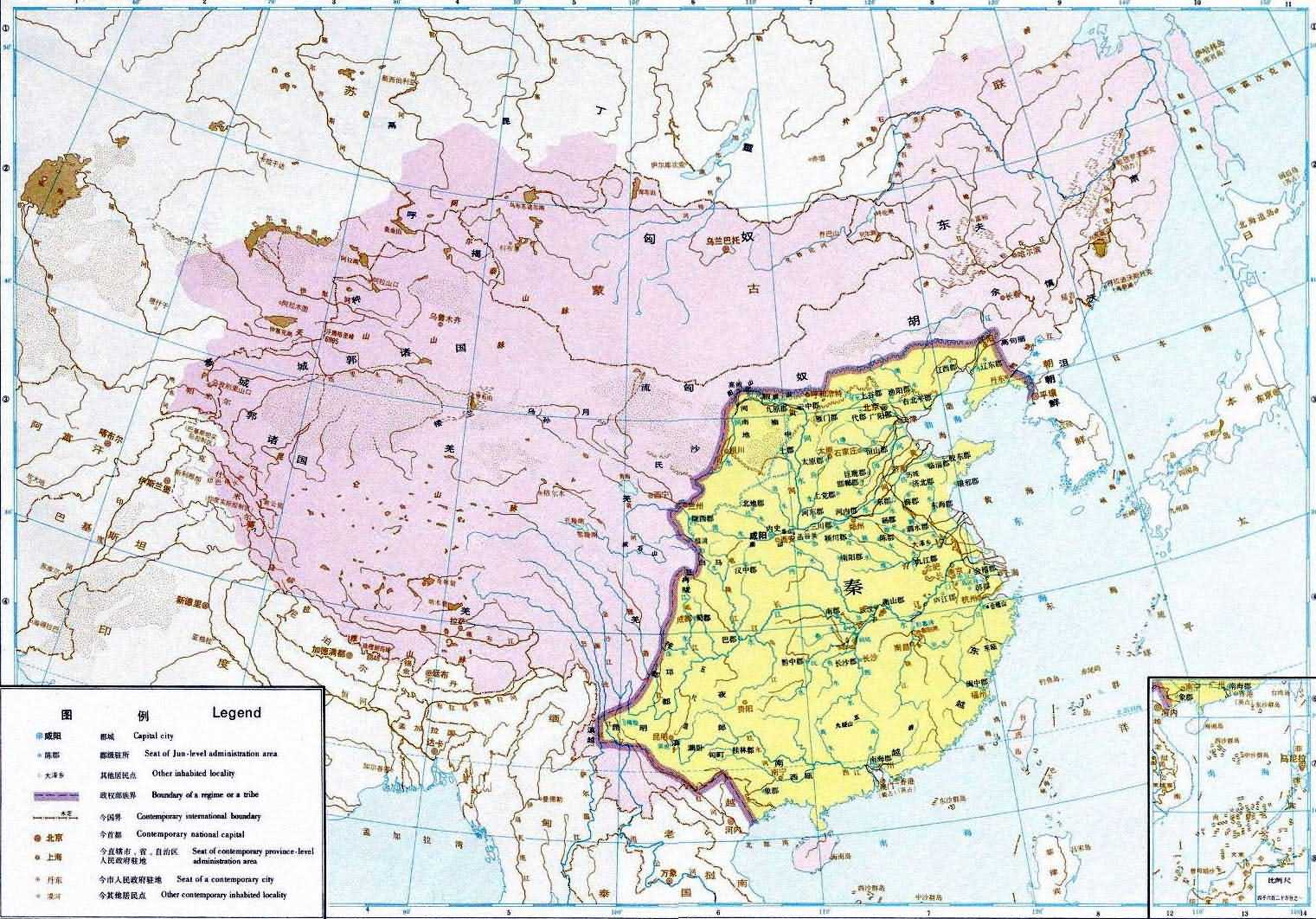 秦朝地图